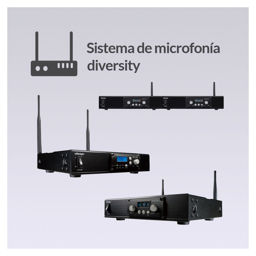 Sistema de microfonia diversity